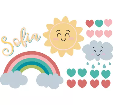 Adesivi murali illustrazioni buona alba - TenStickers