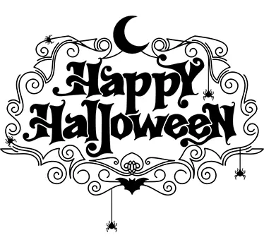Adesivo halloween auguri di festa - TenStickers