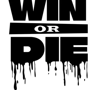 Adesivo murale videogioco vincere o morire - TenStickers