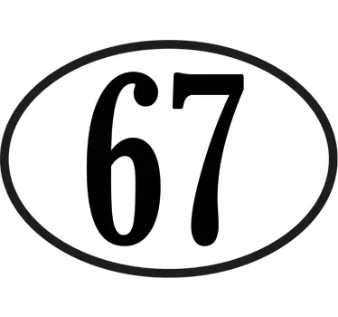 Adesivo personalizzabile numero moto - TenStickers