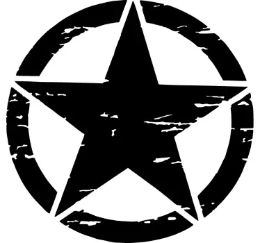 Adesivo icona stella militare - TenStickers