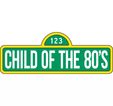 Adesivi animali per bambini bambino degli anni '80 - TenStickers