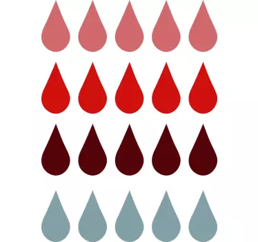 Adesivi animali per bambini elementi goccia colorati - TenStickers
