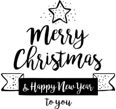 Adesivi auguri natalizi EN - TenStickers