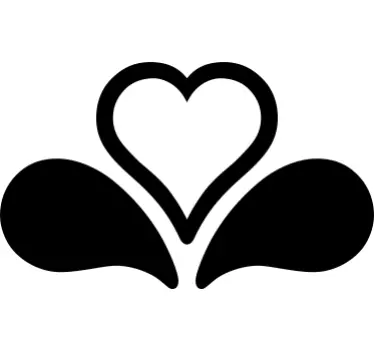 Adesivo amore cuore e gocce - TenStickers