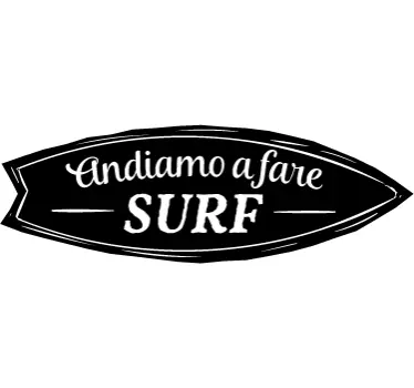 Adesivo andiamo a fare surf - TenStickers
