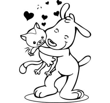 Adesivo bambini amici per la pelle - TenStickers