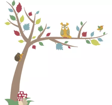 Adesivo bambini bosco felice - TenStickers