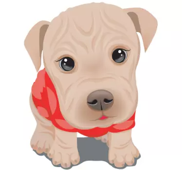 Adesivo bambini cucciolo di cane - TenStickers