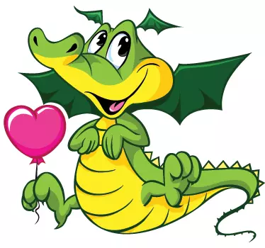 Adesivo bambini drago amoroso - TenStickers