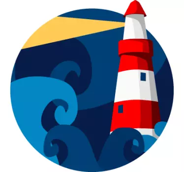 Adesivo bambini immagine faro - TenStickers