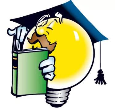 Adesivo bambini maestro lampadina - TenStickers