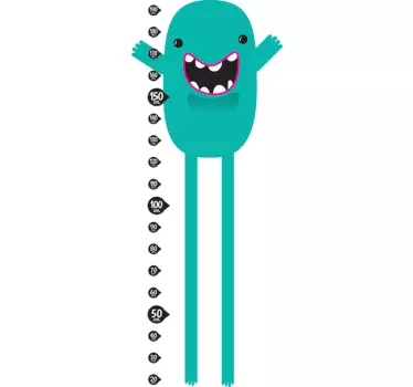 Adesivo bambini metro mostro verde - TenStickers