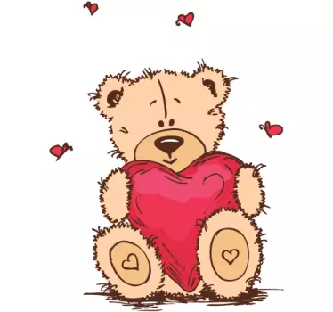 Adesivo bambini peluche amore - TenStickers