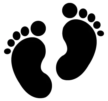 Adesivo bambini piedini di bebè - TenStickers