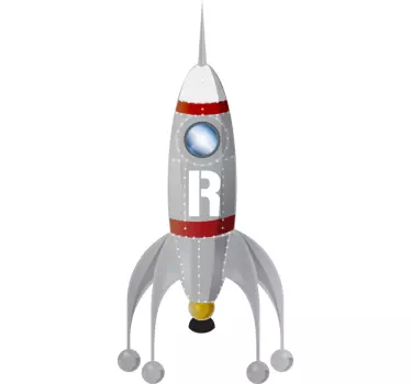Adesivo bambini razzo R - TenStickers