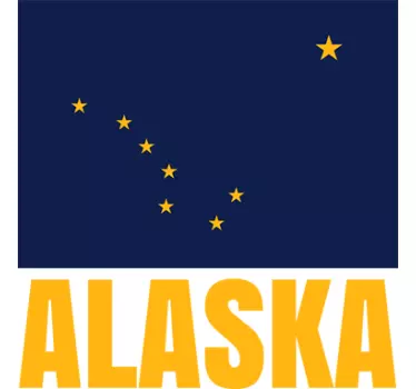 Adesivo bandiera Alaska - TenStickers