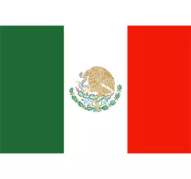 Adesivo bandiera Messico - TenStickers