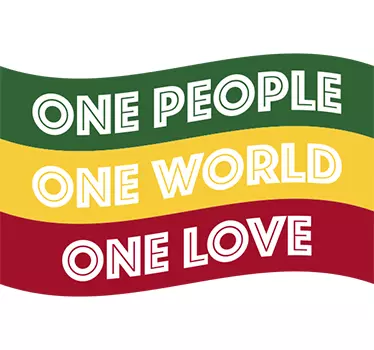Adesivo bandiera rasta - TenStickers