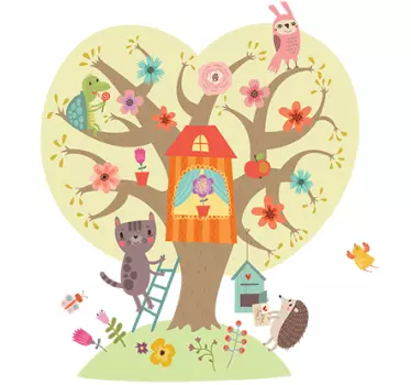 Adesivo bebè albero - TenStickers