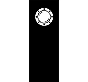 Adesivo box doccia oblò - TenStickers