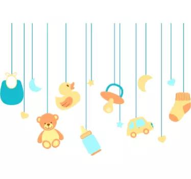 Adesivo cameretta giostrina bebè - TenStickers