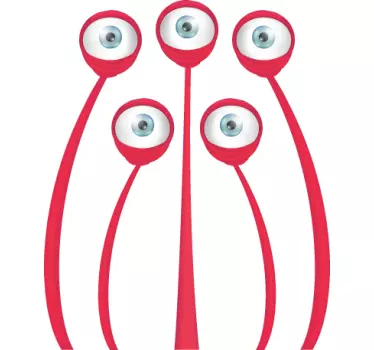 Adesivo cameretta mostro a cinque occhi - TenStickers