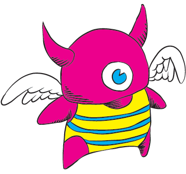 Adesivo cameretta mostro in costume - TenStickers