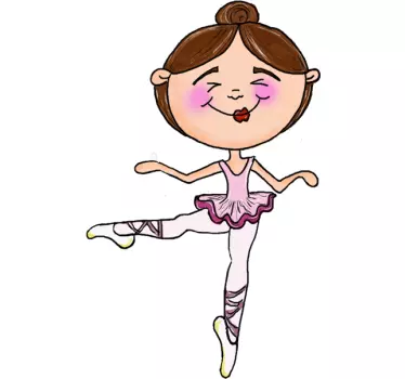 Adesivo cameretta neonato ballerina - TenStickers