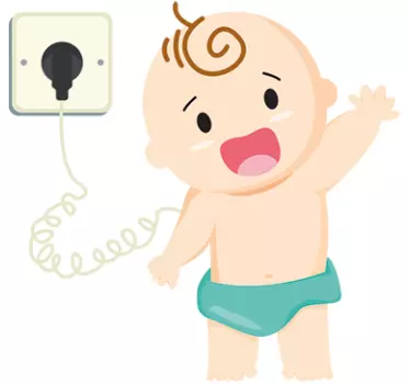Adesivo cameretta neonato figura infantile fantasiosa - TenStickers