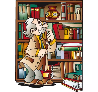 Adesivo camerette libreria del nonno - TenStickers