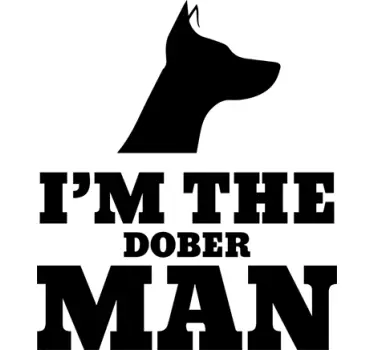Adesivo cane dobermann - TenStickers