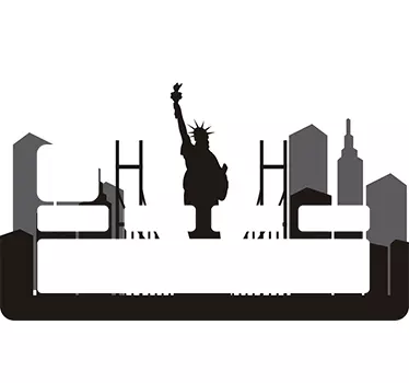 Adesivo carta di credito New York - TenStickers