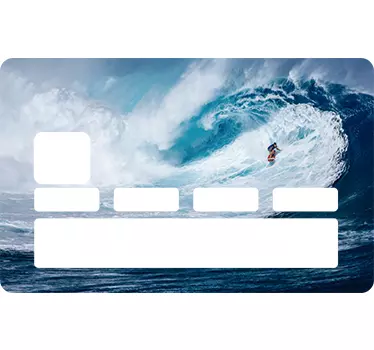 Adesivo carta di credito surf - TenStickers