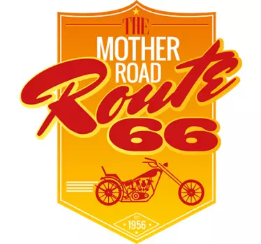 Adesivo Cartello retrò Route 66 - TenStickers