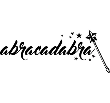 Adesivo decorativo abracadabra - TenStickers