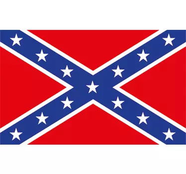 Adesivo decorativo bandiera confederata - TenStickers