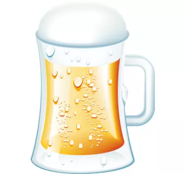 Adesivo decorativo boccale di birra - TenStickers
