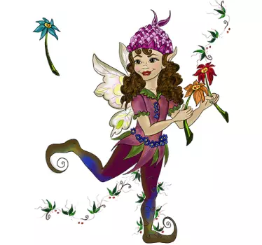 Adesivo decorativo elfo per bambini - TenStickers
