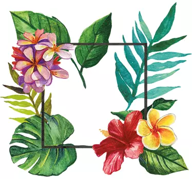 Adesivo decorativo Flora Tropicale - TenStickers