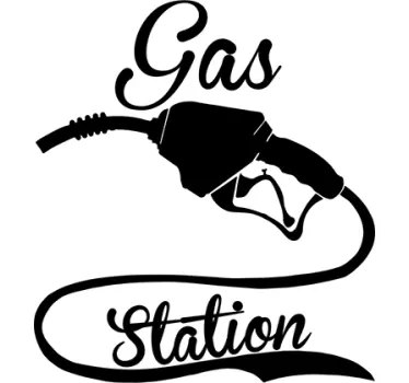 Adesivo decorativo gas station - TenStickers