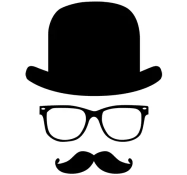 Adesivo decorativo Gentleman Icona - TenStickers