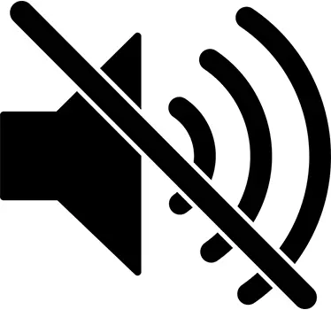 Adesivo decorativo icona silenzioso - TenStickers