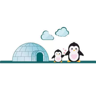 Adesivo decorativo infantile igloo - TenStickers