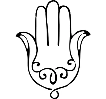 Adesivo decorativo la Mano di Fatima - TenStickers