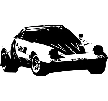 Adesivo decorativo macchina rally - TenStickers