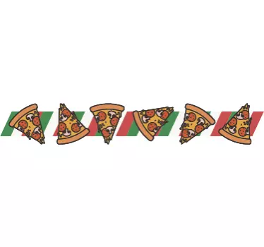 Adesivo decorativo orlatura pizza - TenStickers