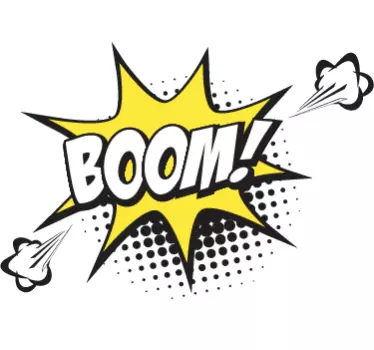 Adesivo decorativo pop art Boom - TenStickers