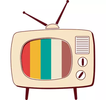 Adesivo decorativo retro pop tv - TenStickers