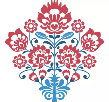 Adesivo decorativo ricamo tre colori - TenStickers